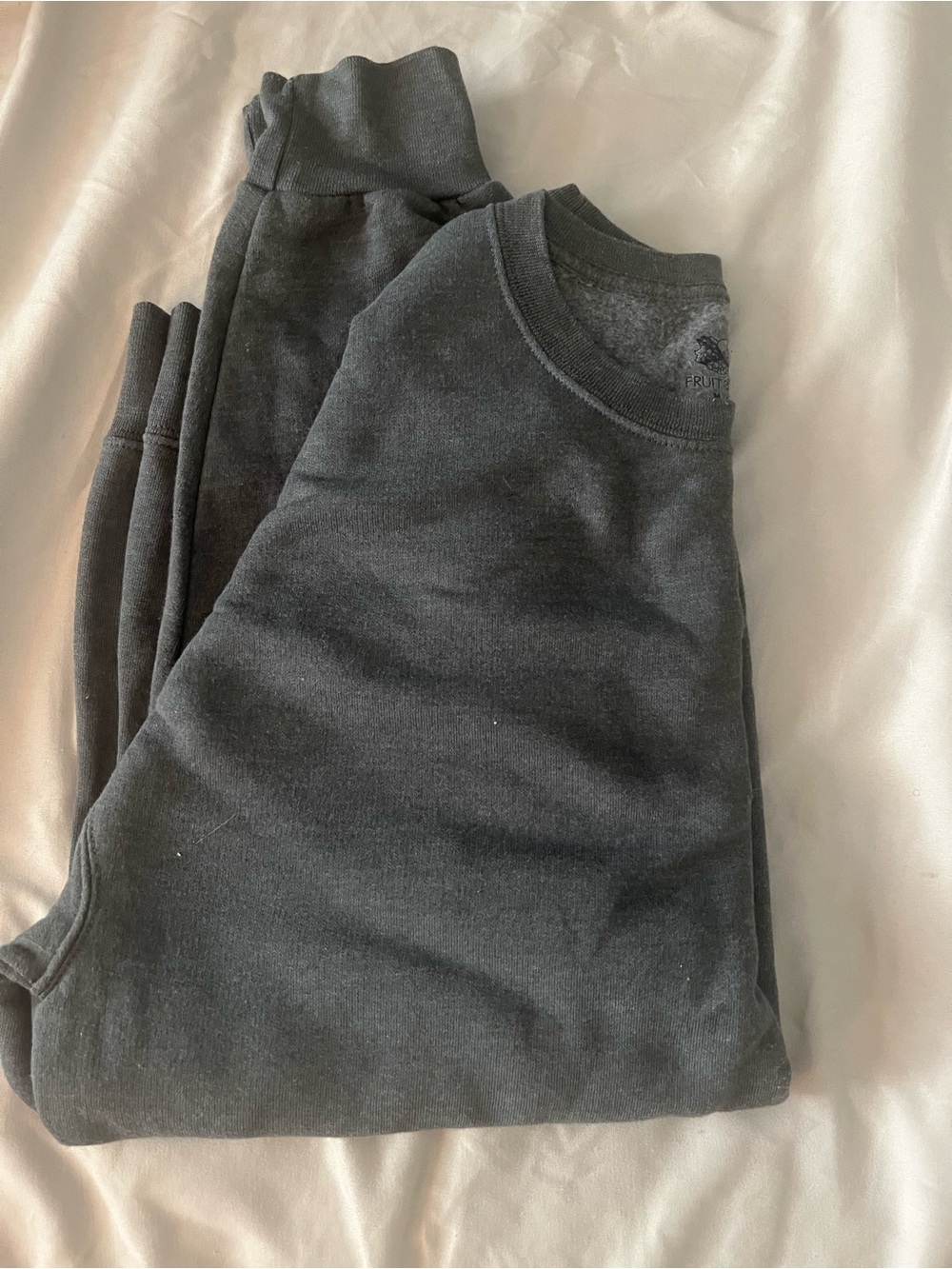 Fruit of the Loom Men's Charcoal Heavy Longsleeve